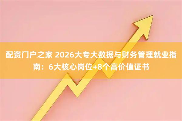 配资门户之家 2026大专大数据与财务管理就业指南：6大核心岗位+8个高价值证书